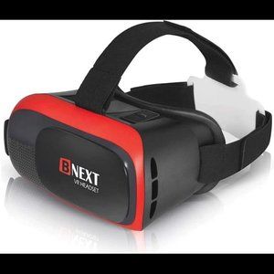 VR Headset Compatible with iPhone & Androids (Red)